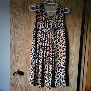 Tiger Print Sleeveless Dress